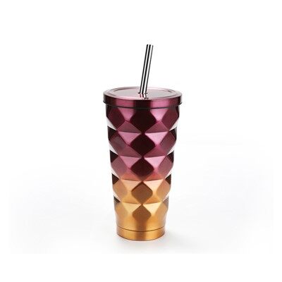 כוס נירוסטה עם קש