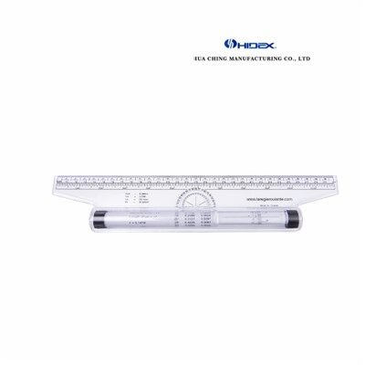 Parallel Glider Rolling Ruler 30cm