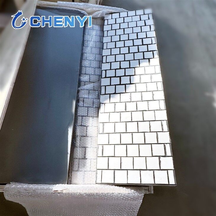 Impact And Wear Resistant Vulcanized Rubber Ceramic Liner factory