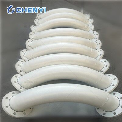 Seramik astarlı dirsek borusu