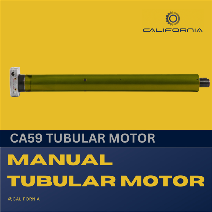 Moteur tubulaire manuel de 59 mm