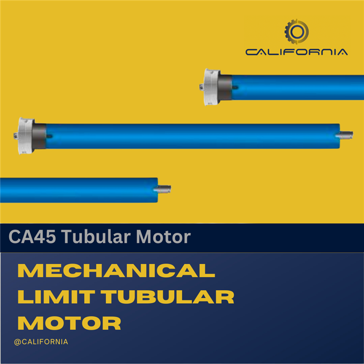 Mechanical limit tubular motor