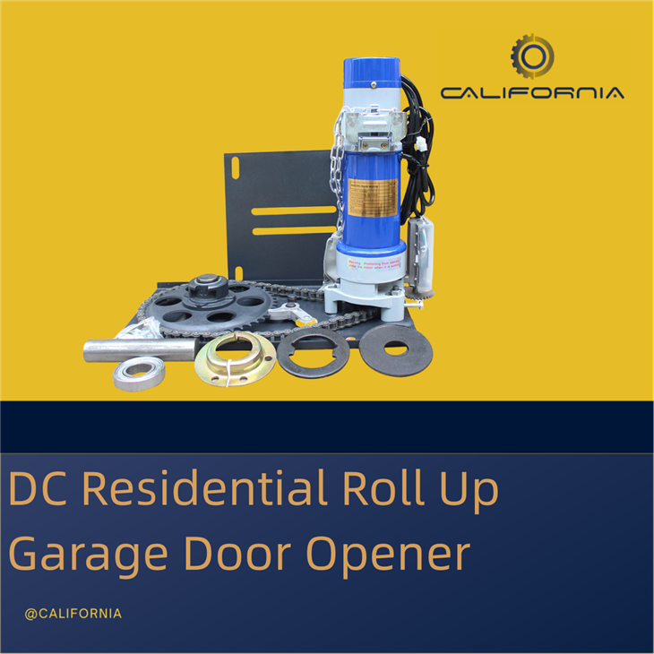 DC residential roll up garage door opener