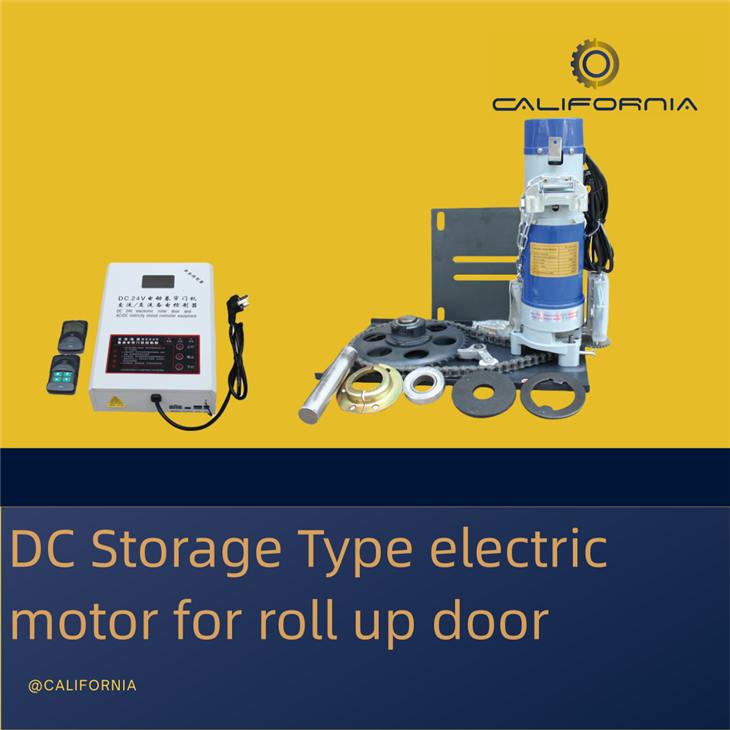 DC Storage electric motor for roll up door