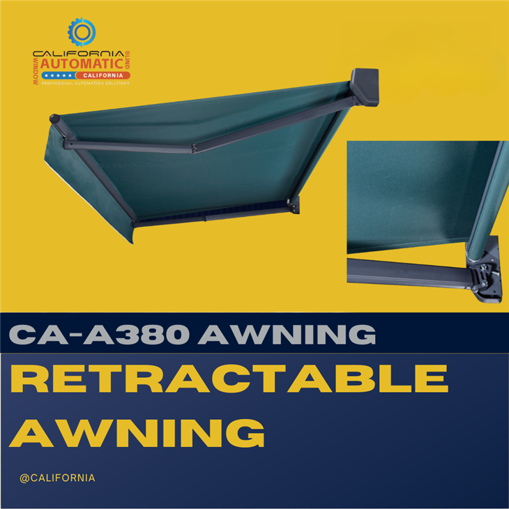 Folding arm awning
