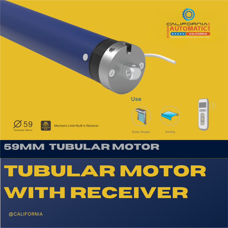 Moteur tubulaire avec récepteur