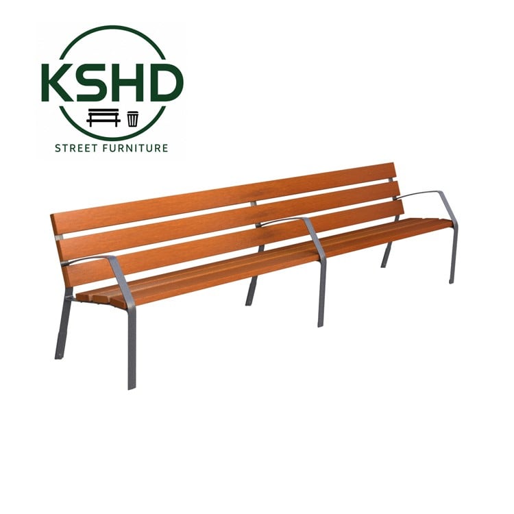 Best-selling Cast Iron Leg & WPC Park Bench factory