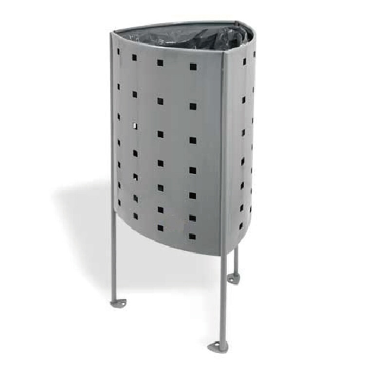 Відро для сміття на відкритому повітрі з покриттям
