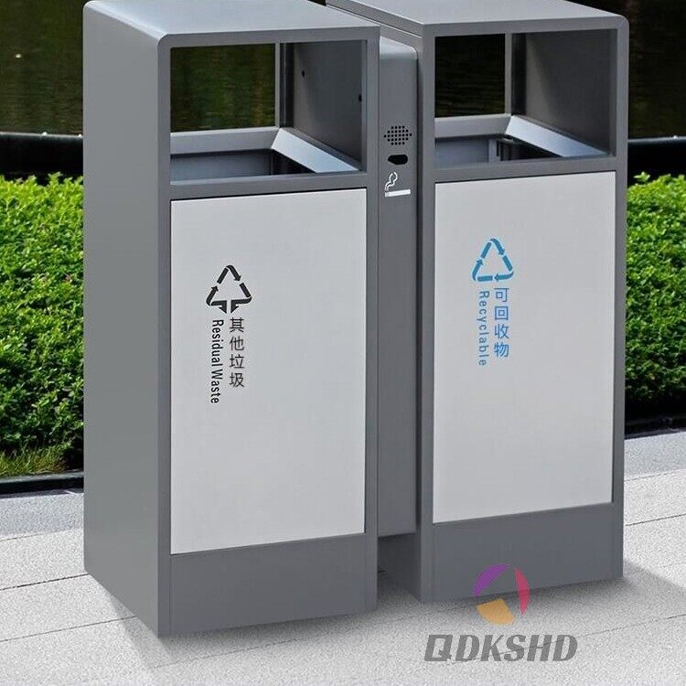 Custom Outdoor Metal Waste Sorting Bins factory