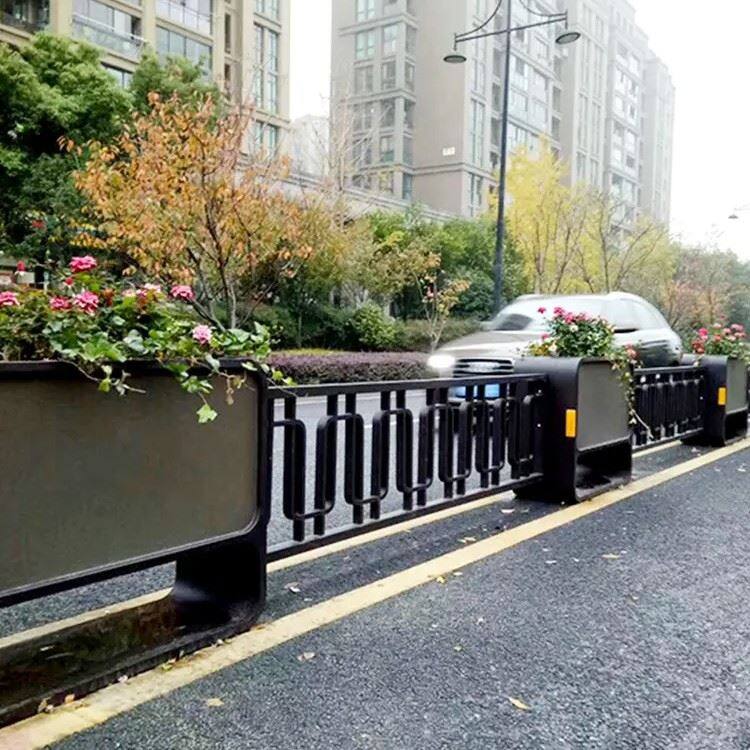 Customizable Metal Street Guardrail Planters factory