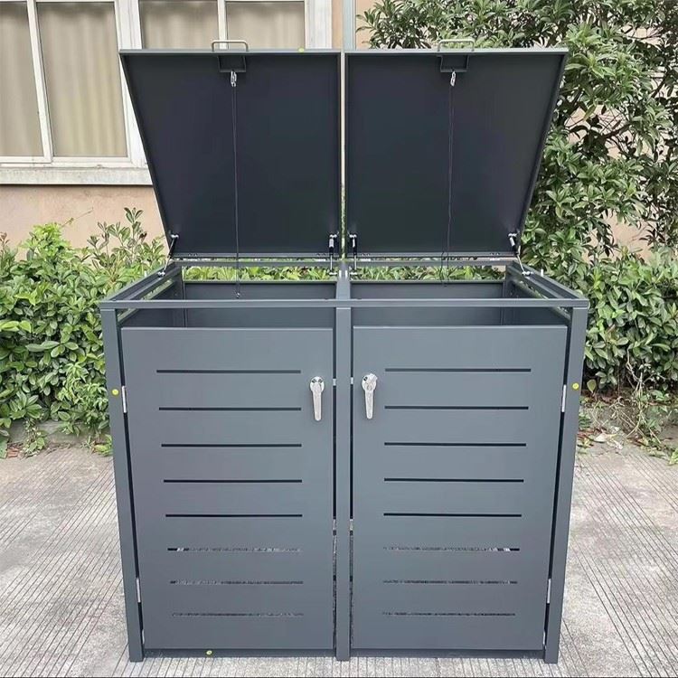 Double Bin Steel Enclosure – Holds Two 240L Wheelie Bins suppliers