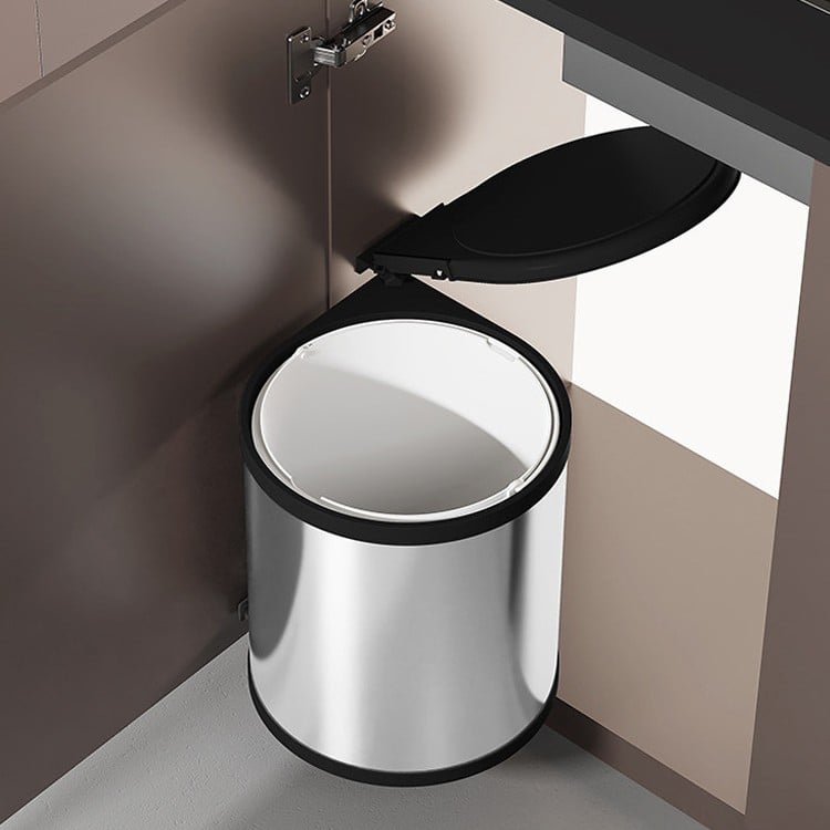 Kitchen Base Cabinet Trash Can factory
