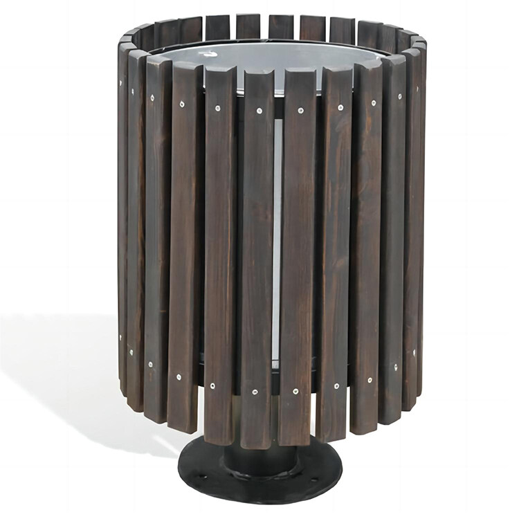 פחי אשפה חיצוניים מעץ