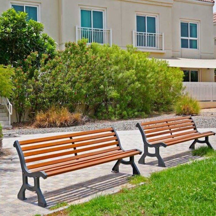 Premium Outdoor Urban Metal Park Bench factory