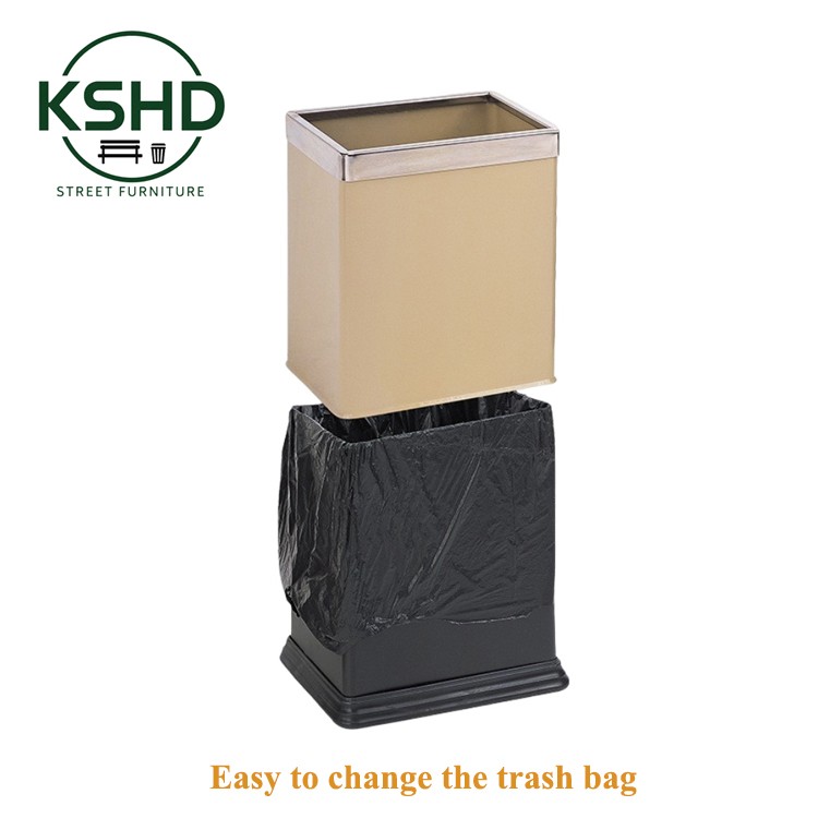 Rectangular Hotel Room Trash Can factory