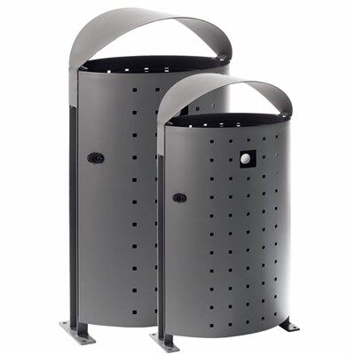 Galvanized Trash Can with Lid