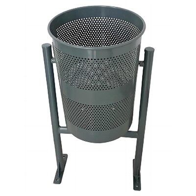 আউটডোর গ্যালভানাইজড ট্র্যাশ ক্যান