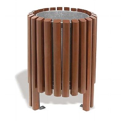 আউটডোর কাঠের আবর্জনা বাক্স