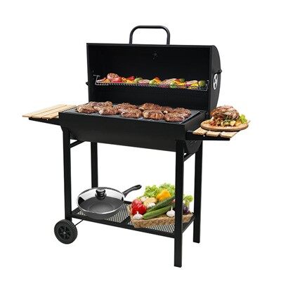 ভারী শুল্ক বারবিকিউ ট্রলি ট্রান্সভার্স গ্রিল