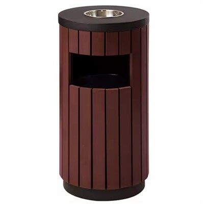 Wood Effect Outdoor Park Litter Bins