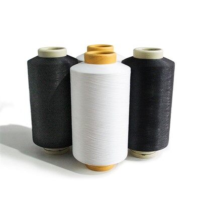 White Cotton Viscose Slub Core Spun Yarn