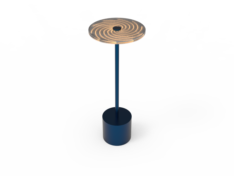 FL001 Swirl & Serenity—Lampu Meja Cahaya Filamen Tanpa Kabel
