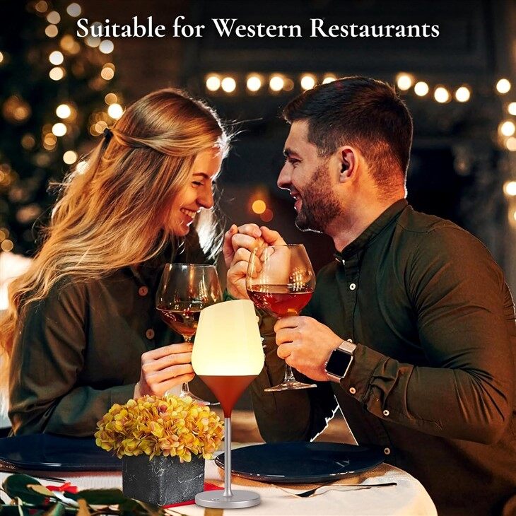 wireless table lamp for restaurant