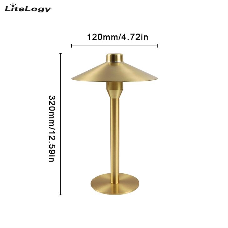 flashlight table lamp size