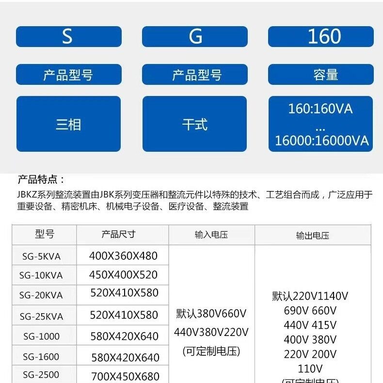 Hot Sales 5KVA 10KVA 20KVA 25KVA 380V To 220V Three Phase Power Voltage Converter Transformer