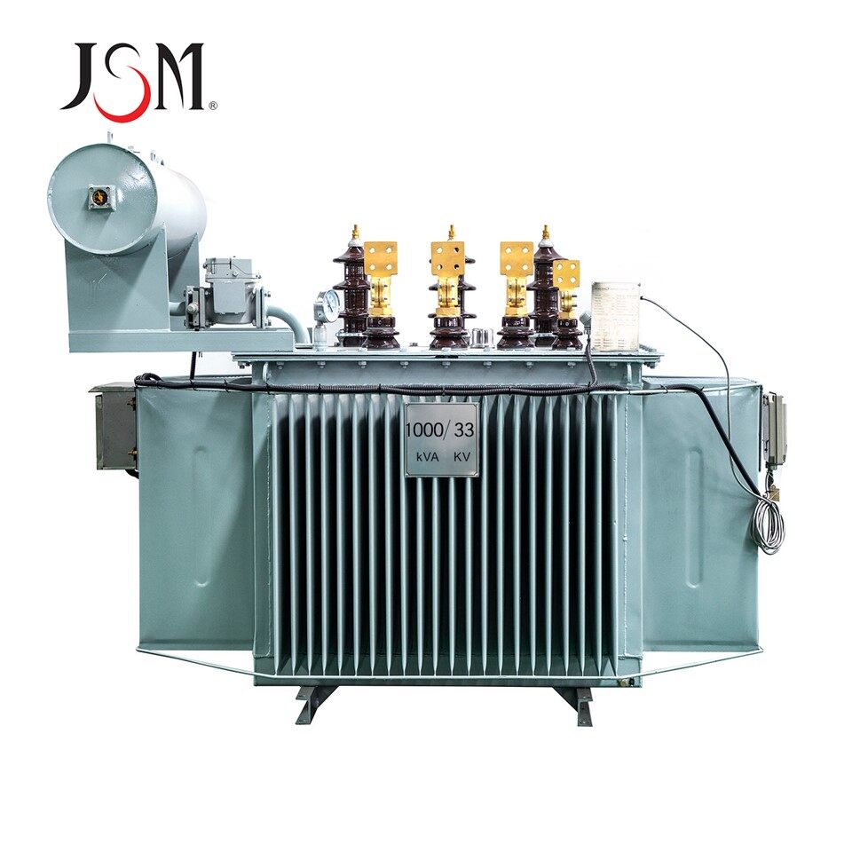 Transformateur de puissance rempli d'huile triphasé 33kV 500kVA avec enroulements en cuivre