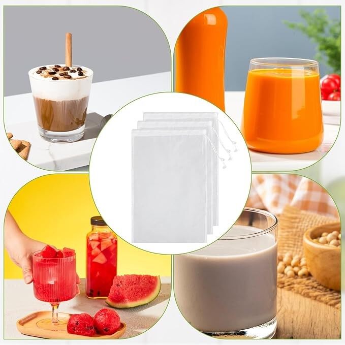 Food Grade Nylon Mesh Filter Bag For Wine / Nut Milk / Fruit Juice / Coffee high quality
