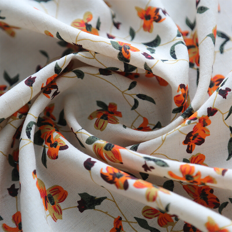 Linnen Tencel printstof