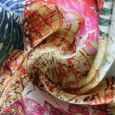 پارچه چاپ کتان خالص