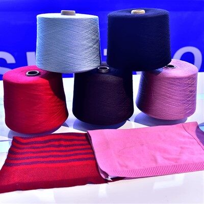 Вълнена акрилна полиестерна найлонова меланж прежда