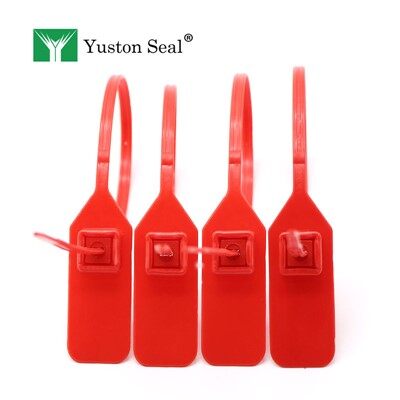 सीरियल नंबर के साथ प्लास्टिक सील