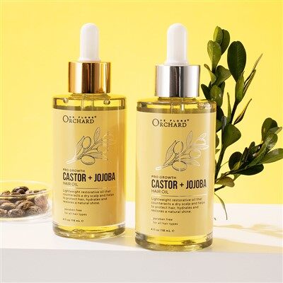 Aceite para el crecimiento del cabello de ricino y jojoba