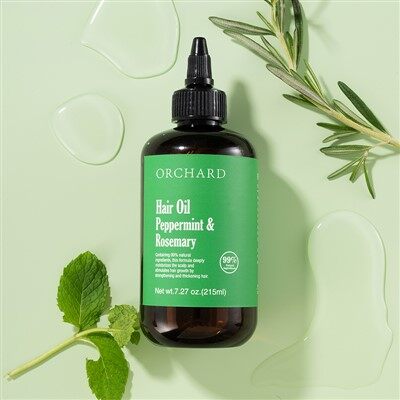 Peppermynte og rosmarin hårolje