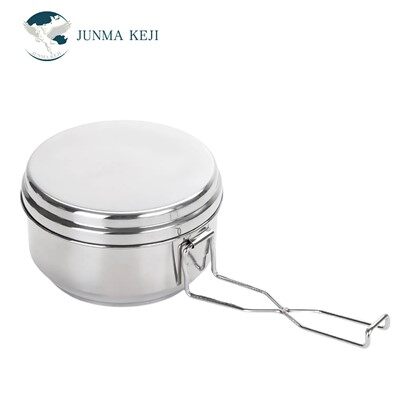 Outdoor leger roestvrijstalen pottenset