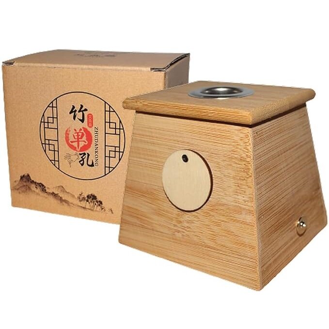 Бамбус мокса кутија са једном рупом