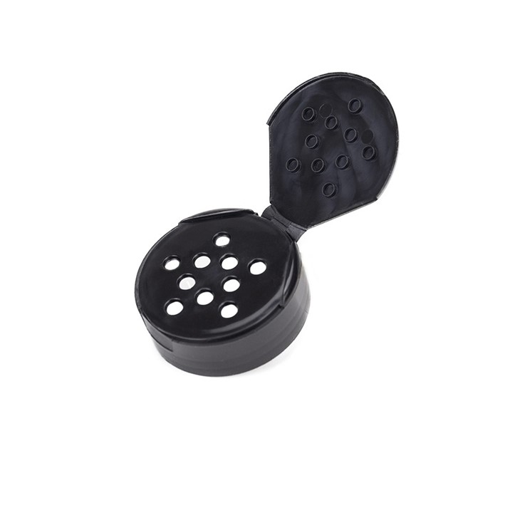 7 Holes Black Dispensing Spice Cap factory