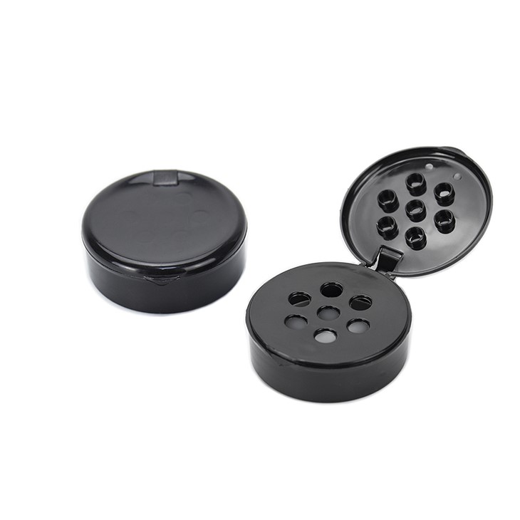 7 Holes Black Dispensing Spice Cap