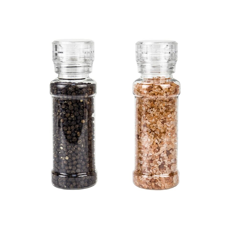 Black Ceramic Salt And Pepper Grinders
