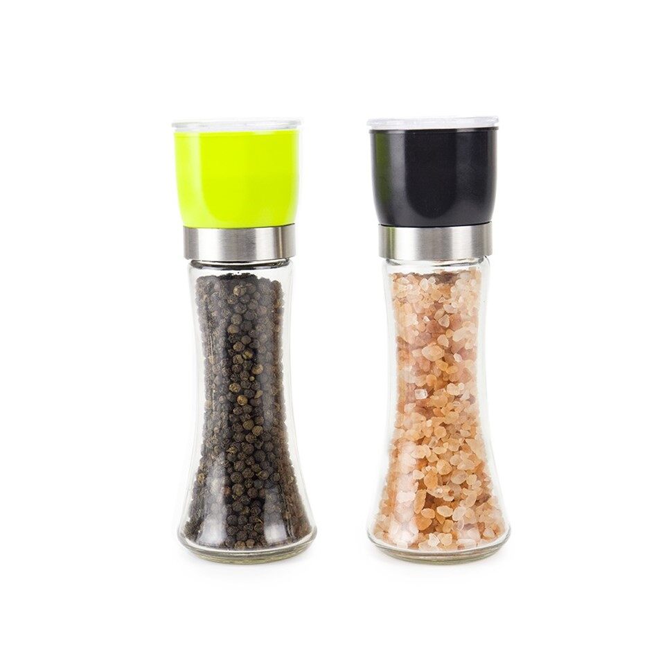 Black Stainless Steel Salt And Pepper Shakers factory