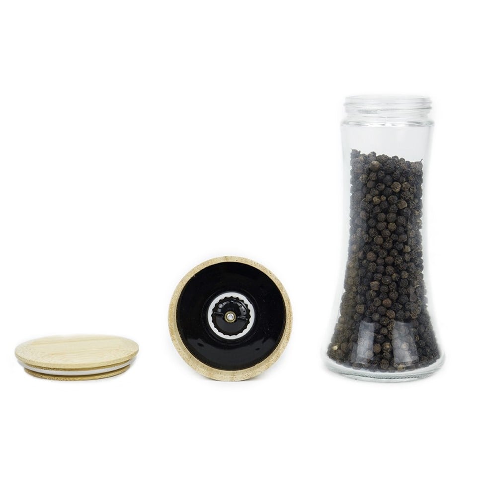 Glass And Stainless Steel Salt And Pepper Grinders best