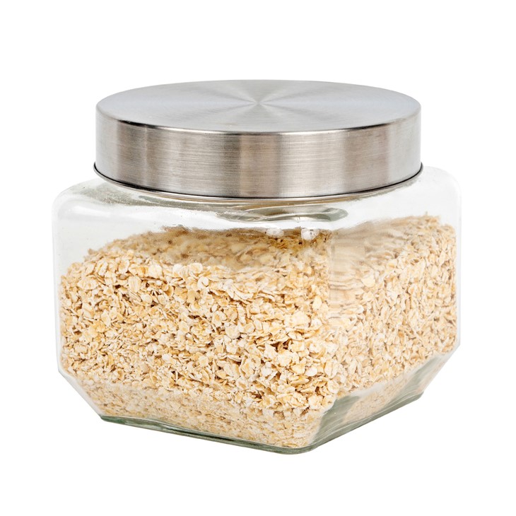 Glass Spice Storage Jar With Airtight Lid