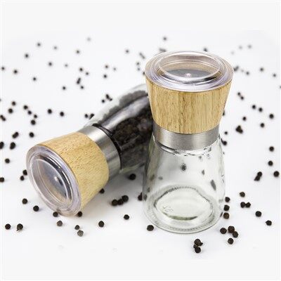 Small Wooden Salt and Pepper Grinders