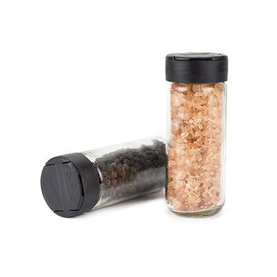 Βαζάκια μπαχαρικών με καπάκι και ετικέτες