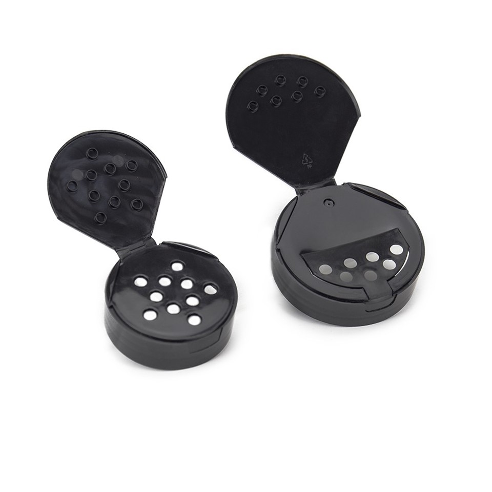 Plastic Black Lids For Spice Jars high quality