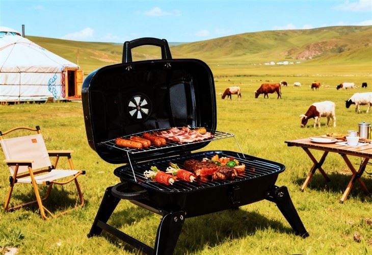 Portable Folding Charcoal Bbq Camping Grill suppliers