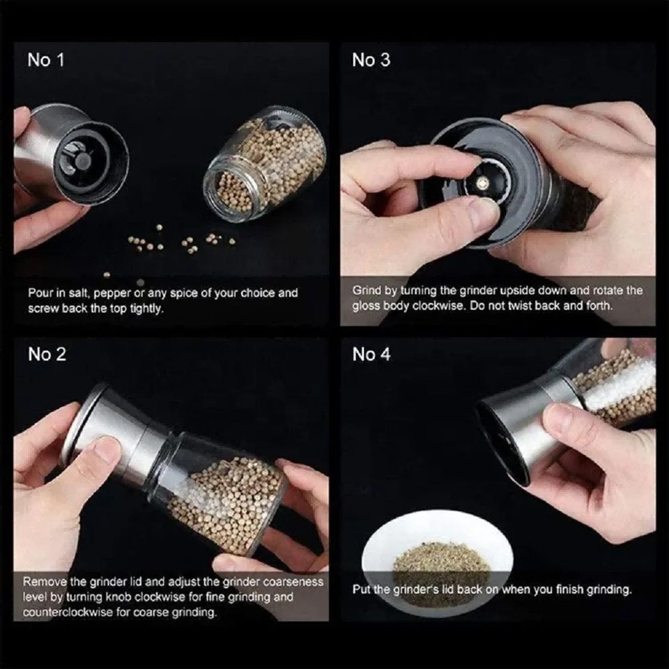 pepper mill and salt shaker